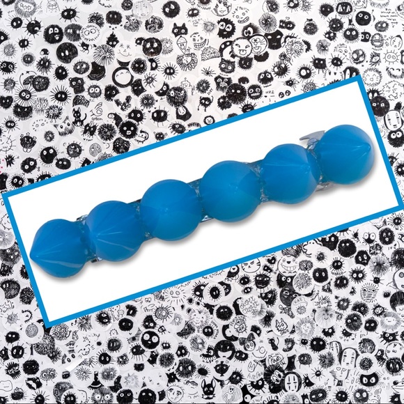 Neon Blue Spike Hair Clip - Picture 2 of 5